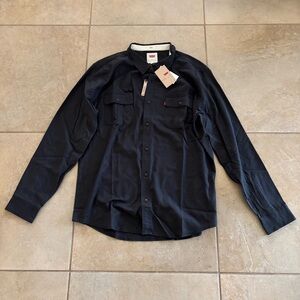 Levi's Men's Dark Blue Casual Button Down Shirt